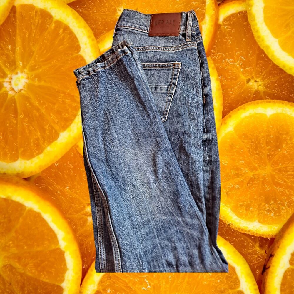 Red Ale By Alesbury Men's Blue‎ Denim Athletic Relaxed Fit Jeans size 30/32